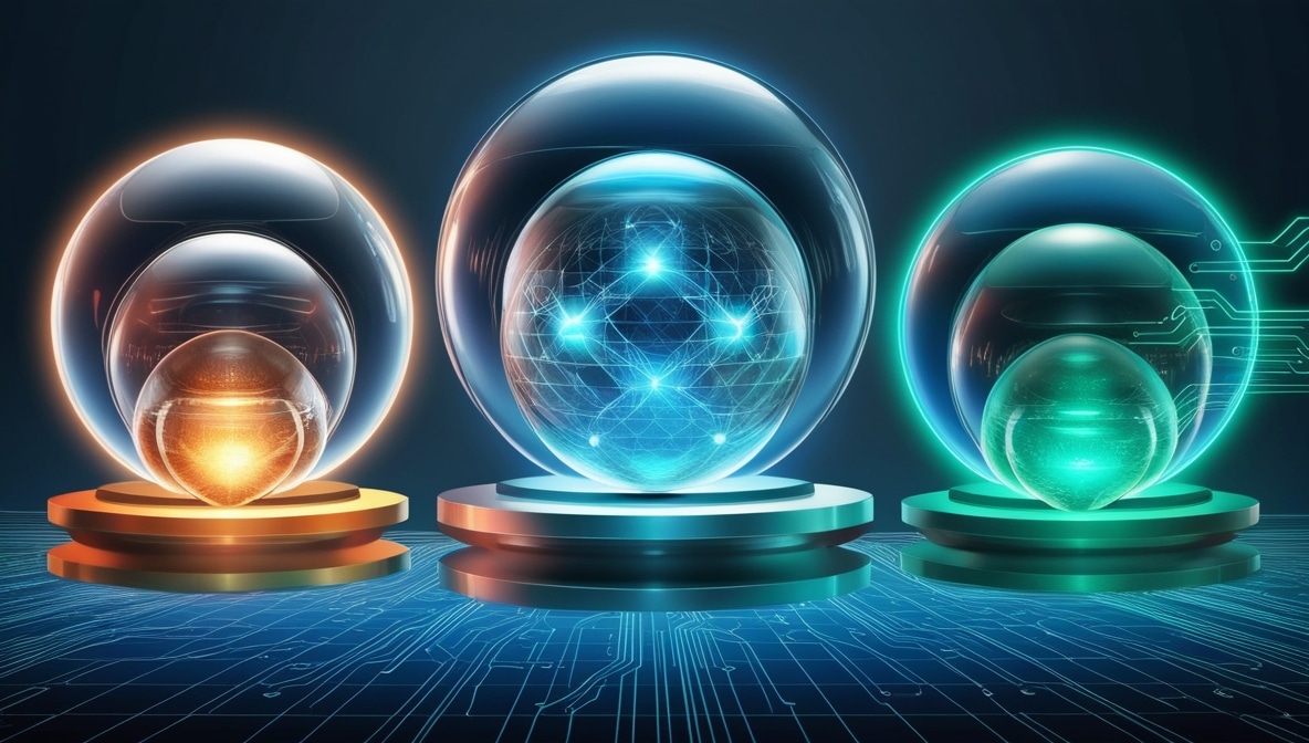 3 tiers of cyber security bubbles