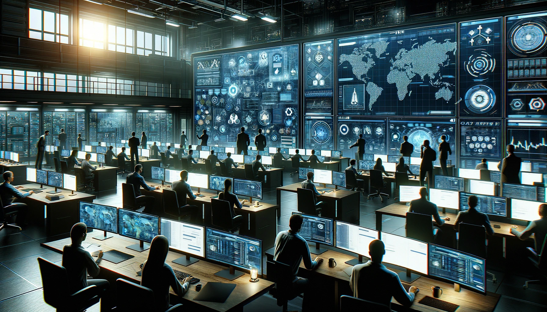 Cybersecurity Experts in Operations Center